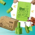 thumbnail image 2 of BOWHAUS Lavender Scented Dog Poop Bags w/ Dispenser, 80% PCR Eco-Friendly Materials, 9” x 13” Extra Thick Leak Proof Waste Bag for Pet, Doggy Bag Refill Rolls, Versatile Dog Waste Bags, 600 Counts, 2 of 10