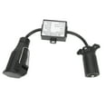 thumbnail image 2 of Conector de plástico para coche, conector de hoja de 7 vías para vehículo estadounidense a conector redondo europeo de 13 pines para coche y camión, 2 of 5