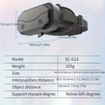 thumbnail image 5 of Destek V5 110° FOV VR Headset for Smartphones 4.7-6.8 Inch, HD Anti-Blue Light Lens, Eye Protection, No Battery/Wireless, Mobile Phone VR Goggles, 5 of 7