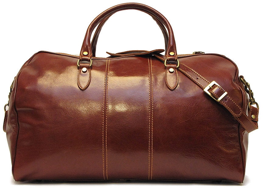 floto venezia leather duffle bag