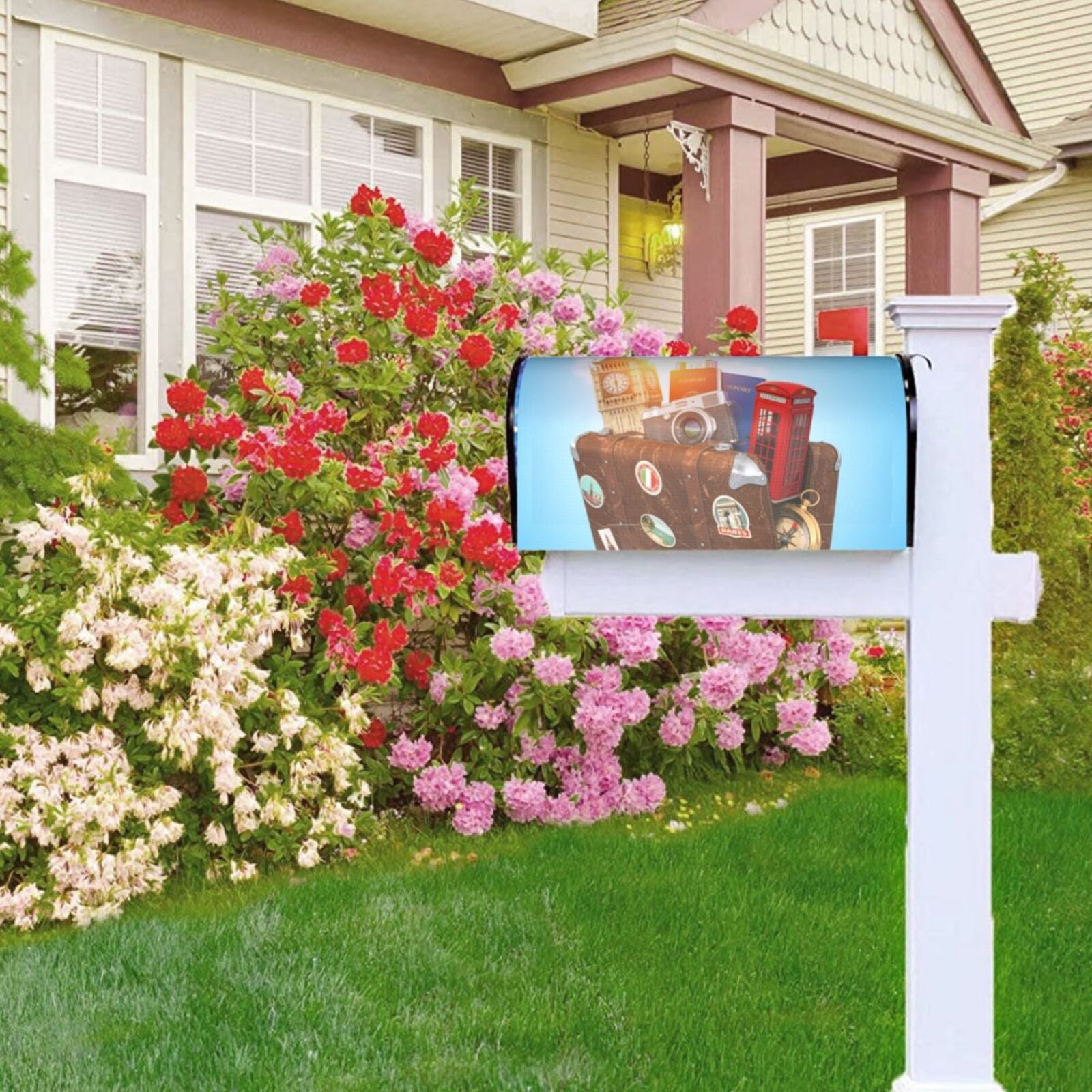 Kdxio Magnetic Mailbox Cover 21x18 in Mailbox Cover Outdoor Decoration Holiday Mailbox Covers for Home Garden Yard-21x18 in