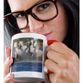 thumbnail image 2 of 3drose, France, a Group of Camargue Horses Running Through Swampy Water., 15oz Two-tone Red Mug, 2 of 6
