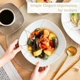 thumbnail image 6 of VEWEET, 60-Piece Porcelain Dinnerware Set, Ivory White Dinner Set, Service for 12, 6 of 8