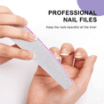 thumbnail image 5 of 10 Pack Professional Nail Files, Double Sided Emery Boards 100/180 Grit, Reusable Nail File Set for Manicure & Pedicure, Home and Salon Use, 5 of 7