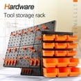 thumbnail image 1 of Wall Mount Parts Rack  Wall Mounted Storage Bins Parts Rack  Storage for your Nuts  Bolts  Screws  Nails  Beads  Buttons  Other Small Parts, 1 of 6