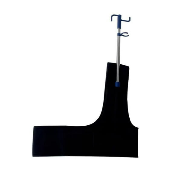 Kuntesetty IV Pole Wearable Ergonomic Portable with Hook Stainless Steel IV Fluid Bag Stand