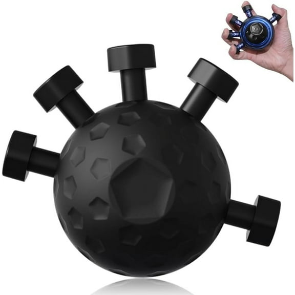 Finger Grip Strengthener, 2025 New Hand Grip Strengthener Finger Exerciser Gripper Tool, Upgrade Grip Exerciser Hand Strengthener Adjustable Hand Grip Silicone Grip Strength Trainer(Black)