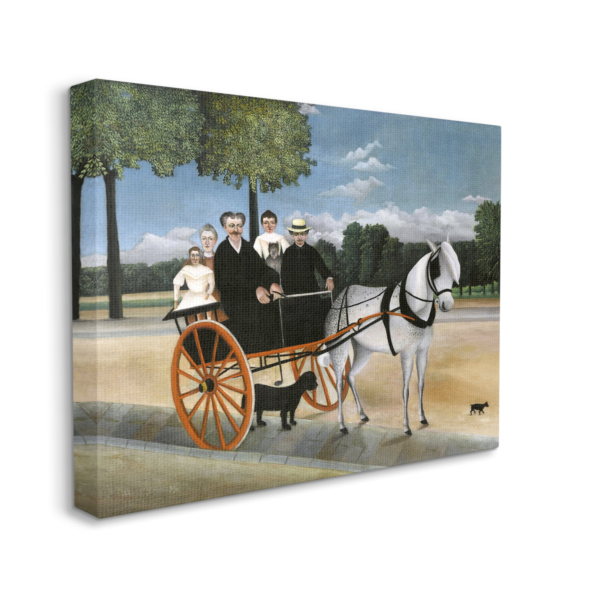 Stupell Industries La Carriole du pere Junier Henri Rousseau Painting Painting Gallery Wrapped Canvas Print Wall Art, Design by one1000paintings