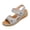 Gray #1, variant on Women Sports Platform Sandals 2026 Summer Orthopedic Sandals Arch Support Wide Width Casual Slide Open Toe Walking Sandals With Hook Loop White
