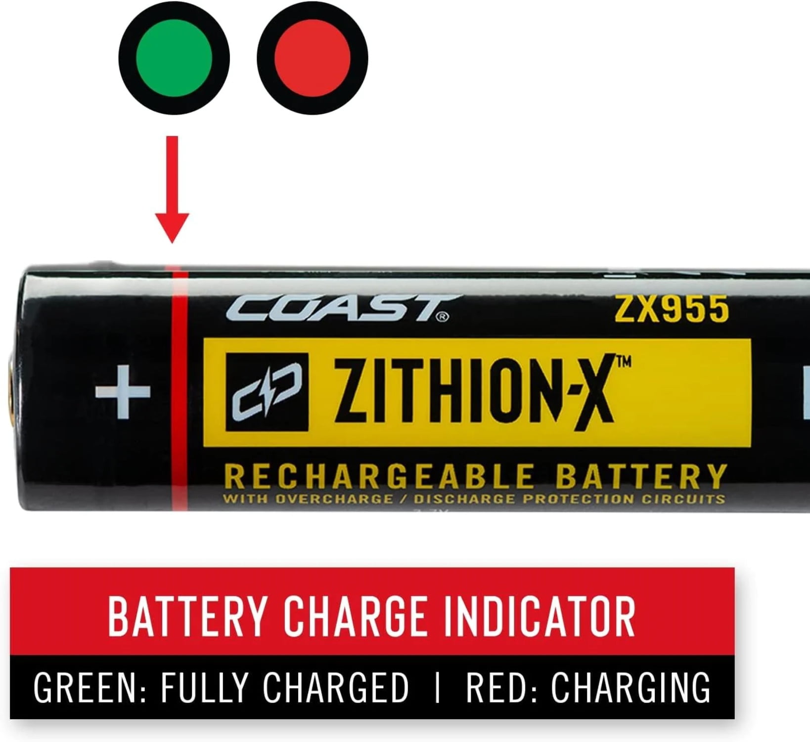 Coast ZX955 ZITHION-X Li-Ion Battery for EAL18, PM300, PM310 Coast ZX955 ZITHION-X Li-Ion Battery for EAL18, PM300, PM310