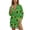 Green Jamaican Flag, variant on Xixirimido Colorful Tie-dye Print Women's Button Down Beach Cover Up Dress Long Sleeve Swimwear Cover Up Casual Loose Shirt Dress for Summer, Size M