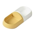 thumbnail image 3 of Tazón doble Sunnimix Cuenco elevado para gatos Blanco y Amarillo, 3 of 8
