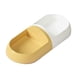 thumbnail image 3 of Tazón doble Sunnimix Cuenco elevado para gatos Blanco y Amarillo, 3 of 8