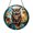 Acrylic 3.5 Inch, variant on Fantasy Owl with Moonlit Background Stained Glass Style Suncatcher, Decorative Window Hanging Art