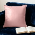 thumbnail image 6 of LHNFT Faux Leather Square Throw Pillow, Modern Solid Decorative Cushion with Piped Edges, Soft Plush Accent Pillow for Couch & Living Room, 6 of 6