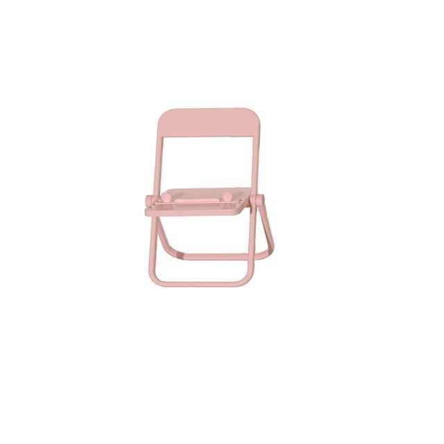 Soporte para teléfono para silla, soporte para teléfono móvil para silla, soporte para escritorio plegable y conveniente Macarons Lazy Stand