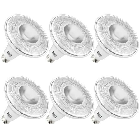 Sunco Lighting 6 Pack PAR38 LED Bulb 13W=100W, 4000k Cool White, 1050 LM, Dimmable Flood Light, Indoor/Outdoor, Accent, Highlight - UL & Energy Star Listed