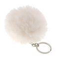 thumbnail image 4 of Charm Faux Rabbit Llavero Coche Llavero Pompom Mujer Bolso Colgante Beige Hugo Llavero bola de piel, 4 of 6