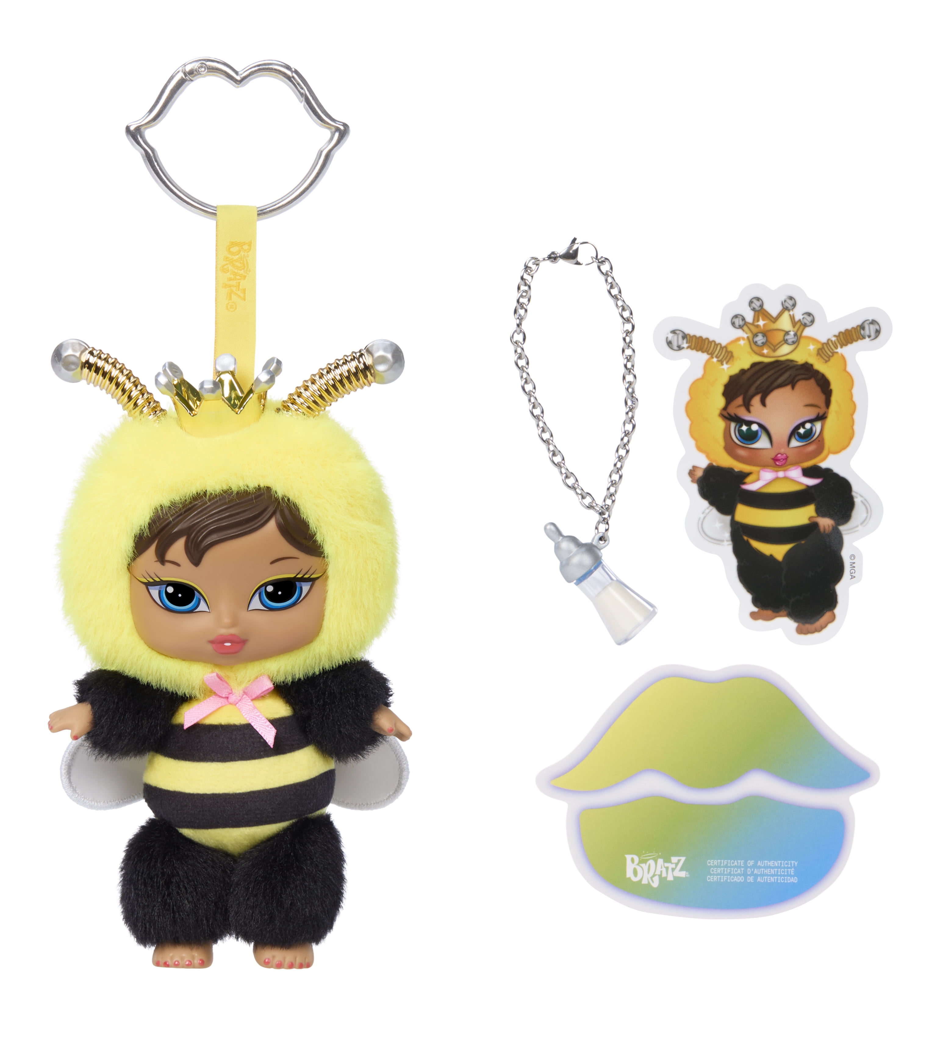 Bratz Bratziez Iconz Bestiez Plush Blind Box with Charm Clip and Accessory, Collectible Characters