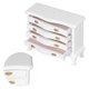 thumbnail image 4 of Mesita de noche para casa de muñecas, mueble con cajones en miniatura de madera, decoración, 1:12, 4 of 14