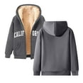 thumbnail image 5 of Fleece Lined Hoodies for Women 2025 Zip Up Thick California Hoodie Jacket with Pockets Hooded Sweatshirt Pullover Tops, 5 of 6