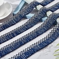 thumbnail image 2 of 10M Wide Tassel Fringe Trim White Navy Blue Rhombus Pattern Fabric Lace Trimming Tassel Thread, 2 of 7