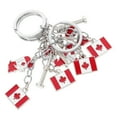 thumbnail image 5 of 4pcs Canada Keychain Canada Flag Keychains Canada Maple Leaf Keychain Decorative Key Holder Canada Key Rings Canada Day Purse Handbag Charm Pendant Present Canada Day Decorations Assorted Color, 5 of 5