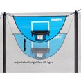 thumbnail image 3 of Trampoline Basketball Hoop with Basketballs | Breakaway Rim for Dunking | Waterproof Sunscreen | Trampoline Accessory for All Ages, 3 of 6