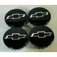 thumbnail image 1 of 4 tapas de cubo de rueda de 83 mm y 3,25 pulgadas, pajarita negra para Chevy Suburban Silverado, 1 of 5