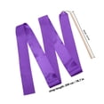 thumbnail image 2 of Raindrops 2Pcs Dance Props Wooden Handle Ribbon Twirlers for Kids Purple, 2 of 7