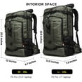 thumbnail image 3 of KAKA Mochila de Viaje Mochila de Mano, Bolsa de Lona Convertible Duradera para Computadora Laptop de 15,6 Pulgadas para Hombres y Mujeres (Mediano 35 L), 3 of 13