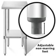 thumbnail image 5 of KUTLER Stainless Steel Table for Prep and Work 24 x 12 Inches, NSF Heavy Duty Commercial Kitchen Table for Restaurant, 5 of 7