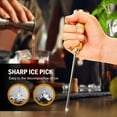 thumbnail image 6 of SharkTRUE 3-Pack Stainless Steel Ice Pick with Wooden Handle - Heavy Duty Ice Crusher & Breaker Tool for Kitchen, Bar & Home, 6 of 9