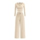 thumbnail image 1 of Conjunto Coordinado PRETTYGARDEN 2 Piezas Beige XL con Camisa Henley, 1 of 8