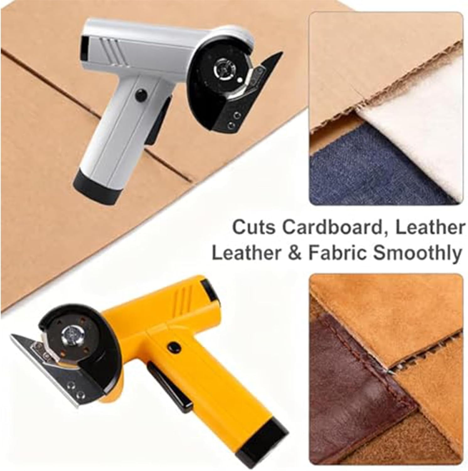 Rechargeable High-Speed Cardboard Cutter, Four Speed Control Powerful Cordless Box Cutter with LED, for Fabric, Leather, Carpet Diy Projects, Lightweight & Effortless