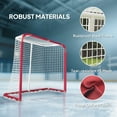 thumbnail image 4 of Soozier Portable Hockey Net, Easy Setup Hockey Goal w/Steel Frame, PE Mesh, 4 of 8
