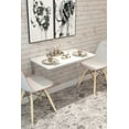 thumbnail image 3 of White Wall-Mounted Foldable Table - 28.3" x 17.7" Space-Saving Desk for Kitchen, Balcony, or Office, 3 of 4