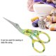 thumbnail image 3 of Mini Colorful Carbon Steel Embroidery Crane Shape Sewing Scissors(yellow ground green flower), 3 of 3