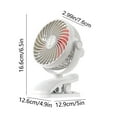 thumbnail image 4 of YFTDEY Portable Oscillating Table Fan, Silent 3 Speed, 720 Degree Adjustable Tilt, USB Powered, Ideal for Home, Office, Camping, Outdoor Activities, 4 of 4