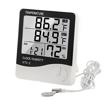 

Digital Thermometer Humidity Monitor with 1M Probe Line Hygrometer for Bedroom Greenhouse Fahrenheit