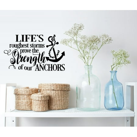Life's Roughest Storms prove the Strength of our Anchors #2: Wall Decal 13
