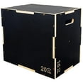 thumbnail image 1 of Open Box Fitvids 24" x 20" x 16" Wooden Plyometric Box Non-Slip Jump Platform, 1 of 5