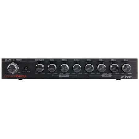 Precision Power E.DZ 7-Band Dual Zone Graphic Equalizer with Auxiliary Input and Independent Subwoofer Control