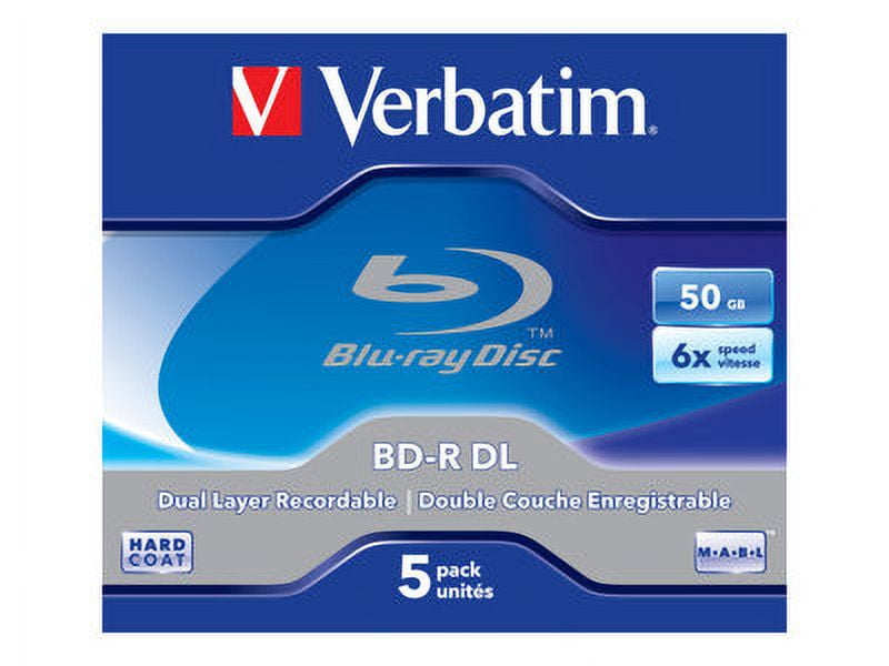 Verbatim - 5 x BD-R DL - 50 GB 6x - jewel case