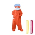 thumbnail image 2 of Funny Silly Onesie for Adults, Heavyweight Coral Fleece Animal Pajamas, Premium Soft & Warm One-Piece Loungewear Add Shoes And 2PC Comb (Comb Color Random) Red L, 2 of 6