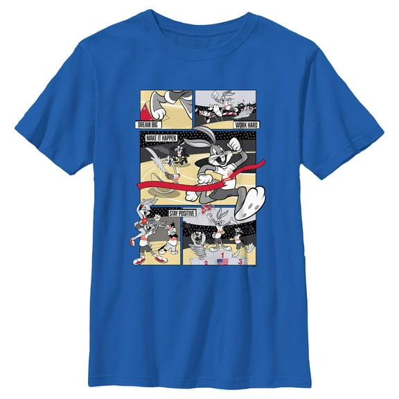 Boy's Looney Tunes Number One Winner Comic Panels Graphic T-Shirt