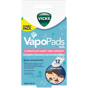 Vicks Pediatric VapoPads 12 Pack, VBR-5FP