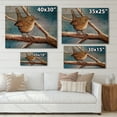 thumbnail image 4 of Designart 'Wren Bird On Branch In Winter' Farmhouse Print on Natural Pine Wood, 4 of 5