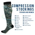 thumbnail image 2 of FORMRS Womens Knee High Socks Casual Long Thick Travel Daily Wear, 1 Pair, Floral Forest Scene, 2 of 6
