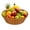 Multicolor, variant on Bxaolu 1-Pack 13.8 Inch Round Wicker Bread Basket, Imitation Woven Plastic&nbsp;Fruit Basket Tabletop Food Vegetables Serving Basket for Home, Kitchen, Restaurant, Outdoor